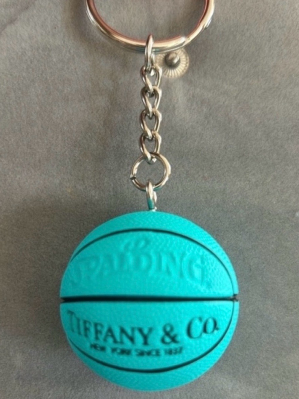 Tiffany Blue Mini Basketball Keychain Designer Inspired Bag Charm Cute - Picture 3 of 3